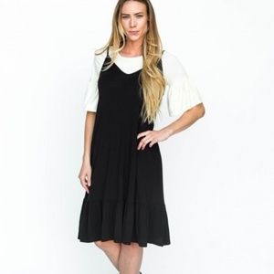 Agnes and Dora Slip Dress Black L (12-14)